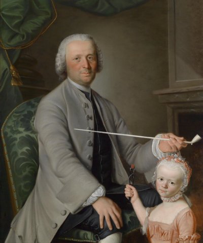 Portrait of a Father with His Daughter by Sigmund Barth